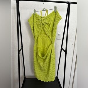 Crochet Mini Halter Dress - Size 2X